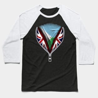 Djiboutian Flag  Djibouti Flag zipped British Flag - Gift for Djiboutian From Djibouti Baseball T-Shirt